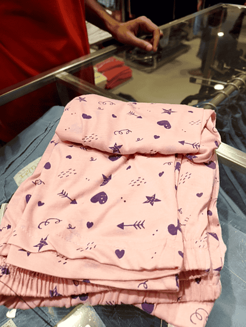 light pink cotton single jersey capris - 20682928 -  Standard Image - 0