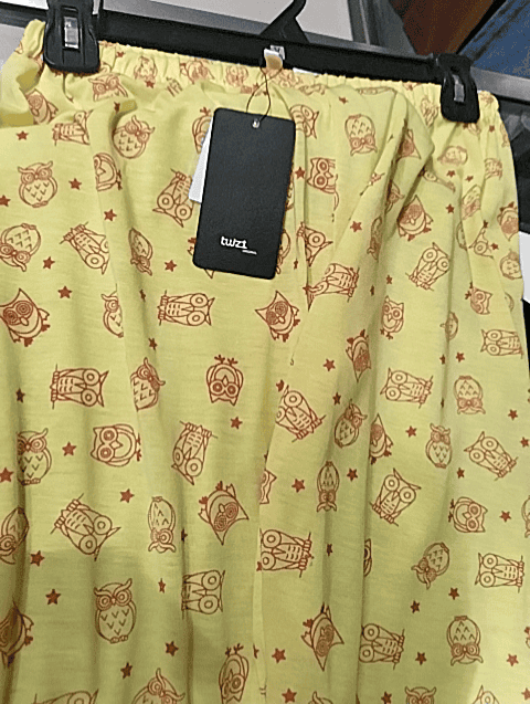 light yellow cotton single jersey capris - 20682934 -  Standard Image - 0