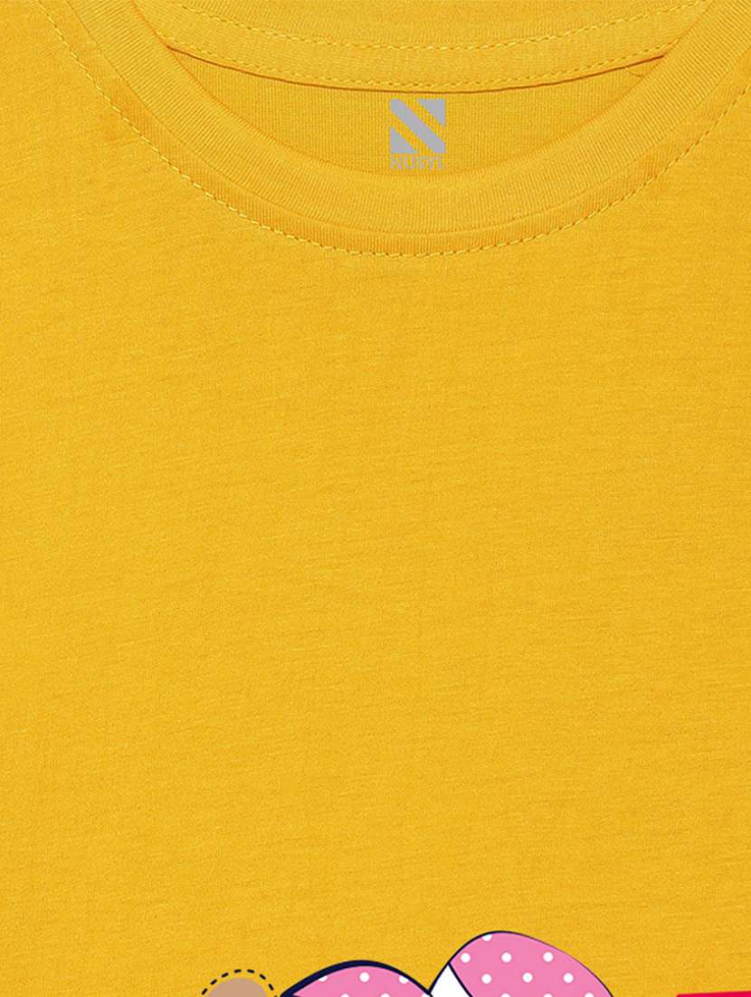 yellow graphic short sleeve t-shirt - 20683111 -  Standard Image - 3