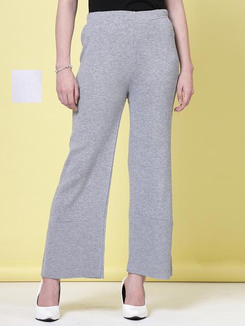 women pack of 2 multicolored solid palazzos - 20683184 - Standard Image - 0
