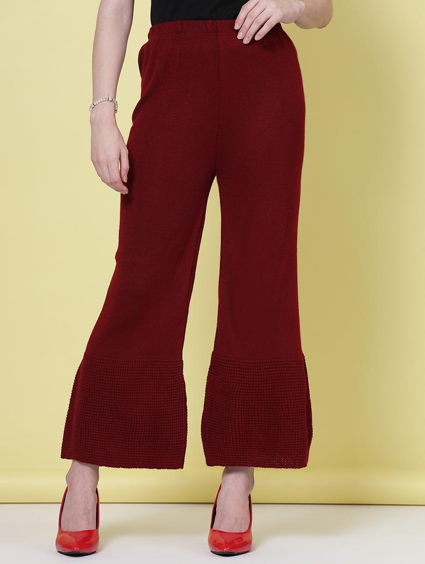 women pack of 2 multicolored solid palazzos - 20683192 -  Standard Image - 3
