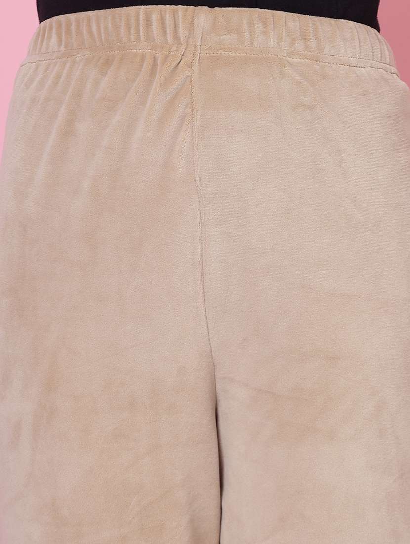 women pack of 2 multicolored solid palazzos - 20683200 -  Standard Image - 5