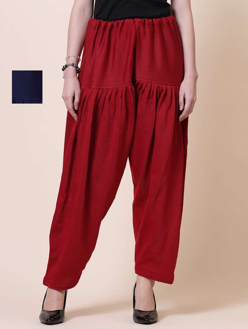 pack of 2 multi colored winter bottom wear