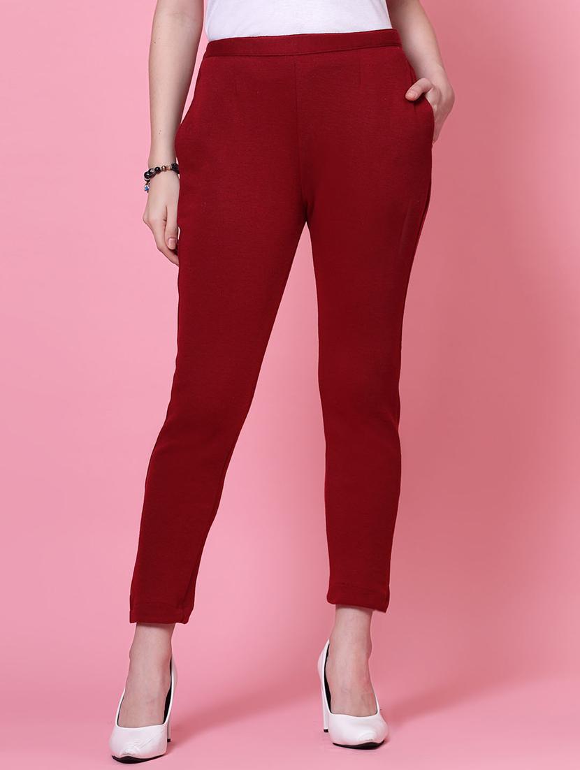 set of 2 solid flat front trousers - 20683296 - Standard Image - 3