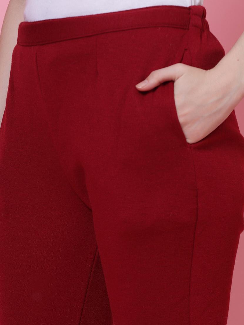 set of 2 solid flat front trousers - 20683296 - Standard Image - 5