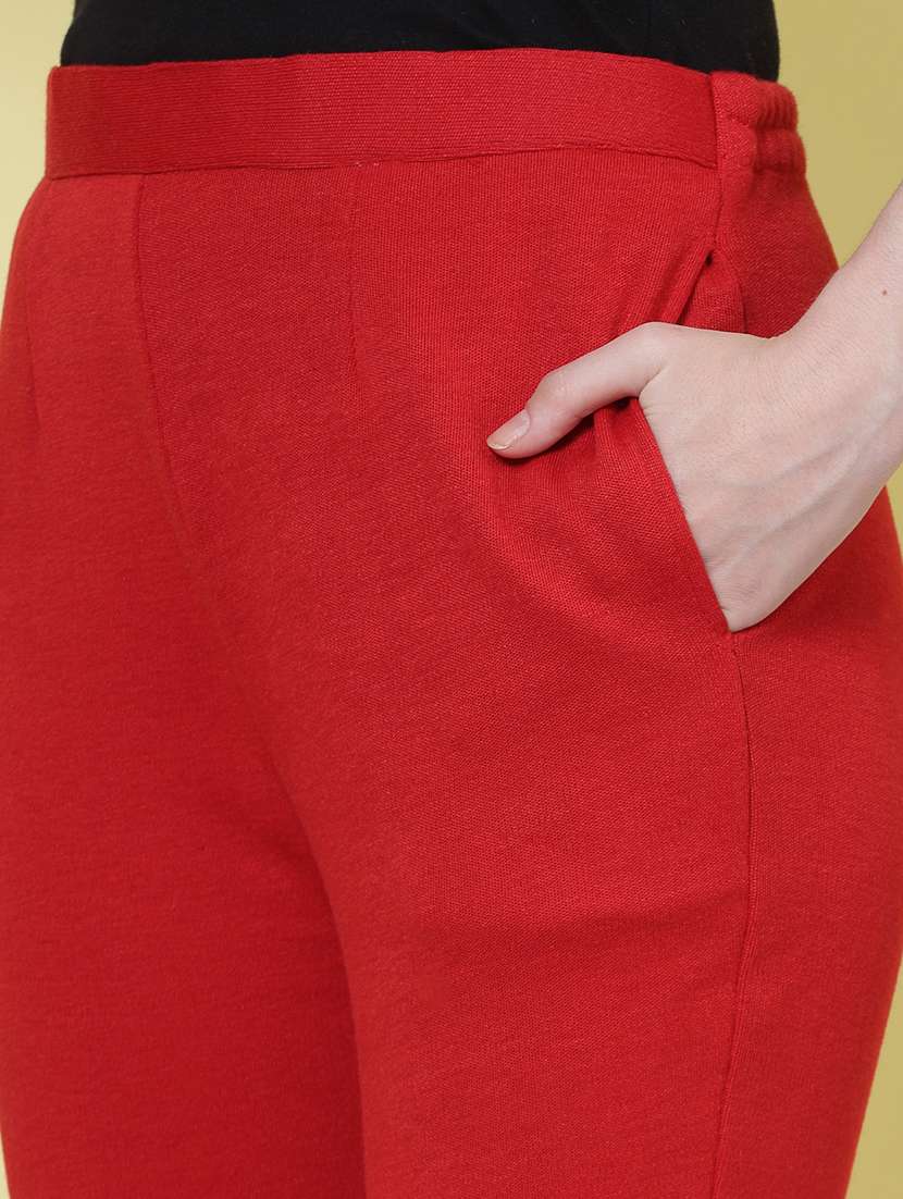 women pack of 2 multicolored solid trouser - 20683298 - Standard Image - 5
