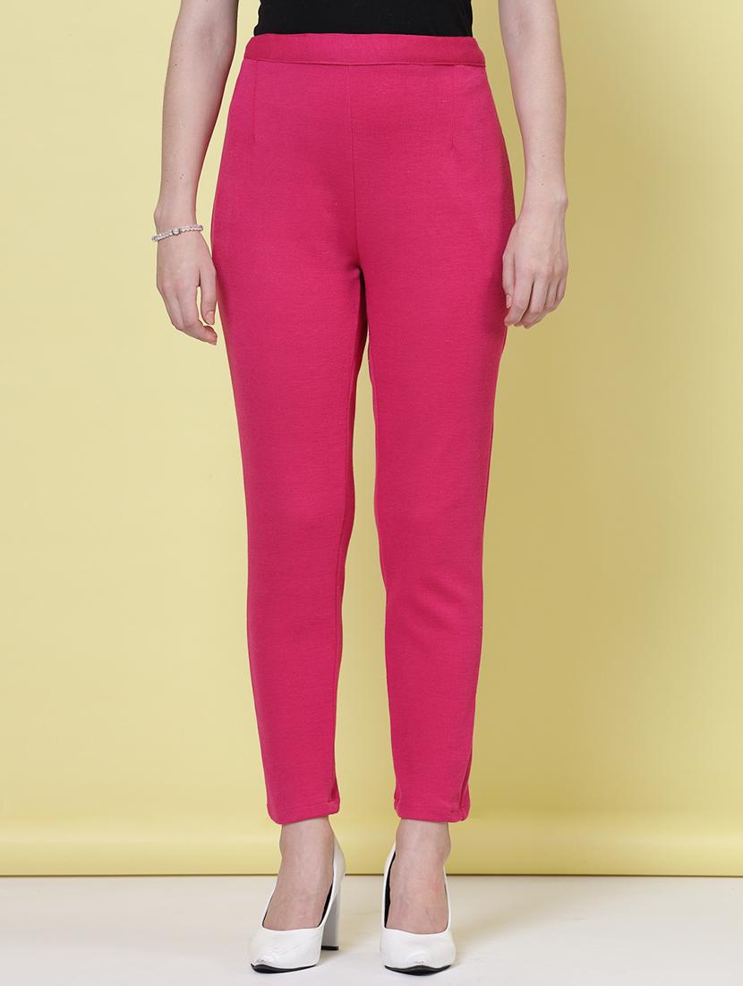 set of 2 solid flat front trouser - 20683305 -  Standard Image - 3