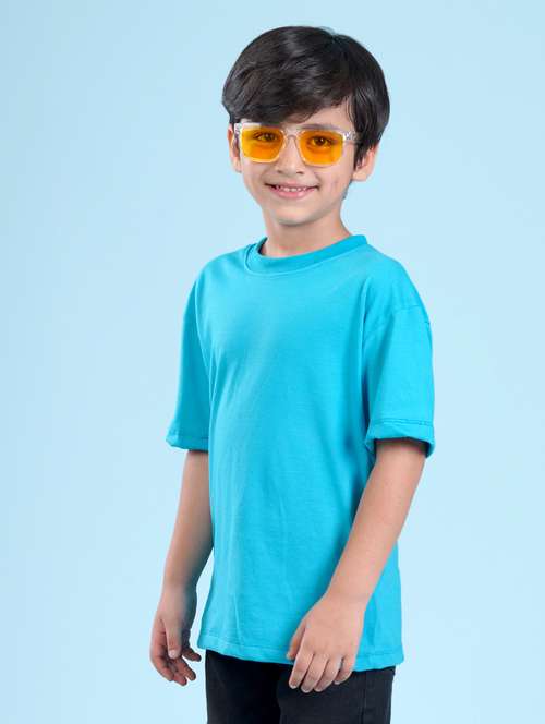 boys solid cotton short sleeve t-shirt - 20683530 - Standard Image - 0