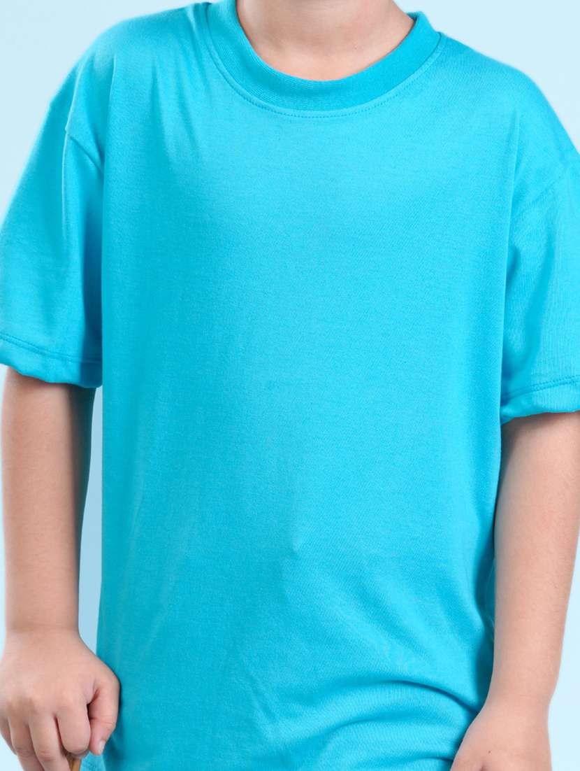 boys solid cotton short sleeve t-shirt - 20683530 - Standard Image - 3