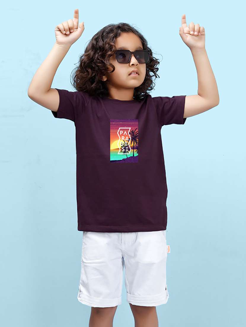 boys chest print short sleeve t-shirt - 20683563 - Zoom Image - 0