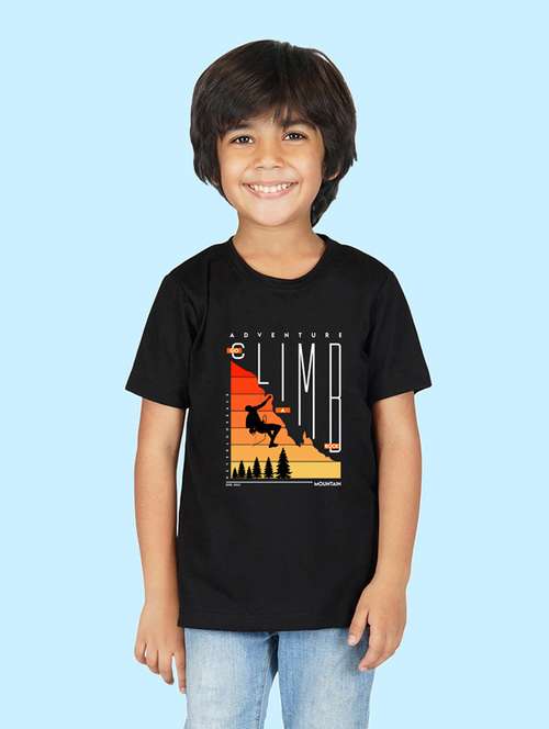 boys front print short sleeve t-shirt - 20683604 -  Standard Image - 0