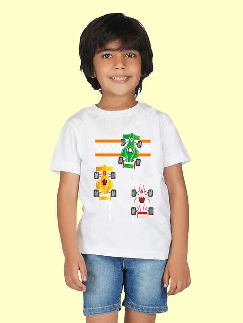 boys front print short sleeve t-shirt - 20683613 -  Standard Image - 0
