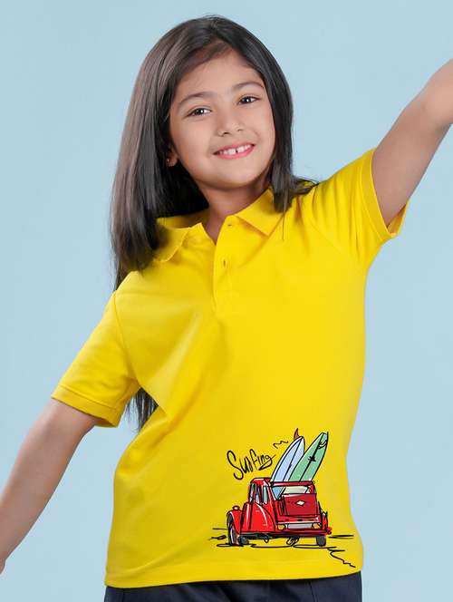 girls placement print cotton tee - 20684383 -  Standard Image - 0