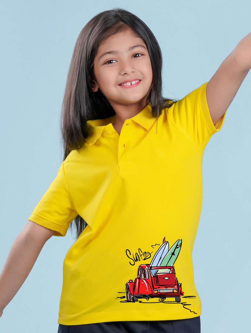 girls placement print cotton tee - 20684383 -  Zoom Image - 0