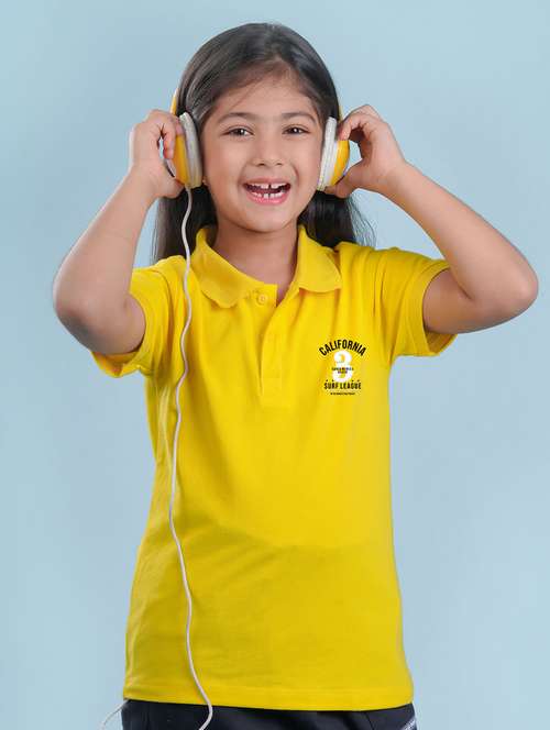 girls placement print cotton tee - 20684395 -  Standard Image - 0