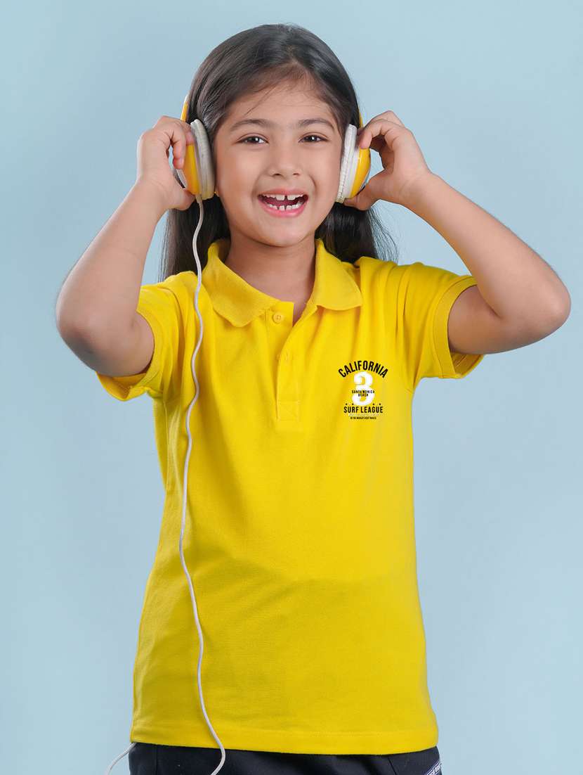 girls placement print cotton tee - 20684395 -  Zoom Image - 0