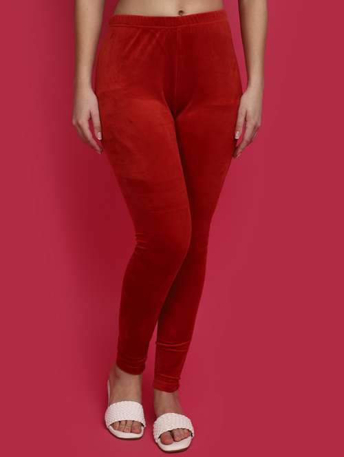 women solid full length legging - 20685860 -  Standard Image - 0