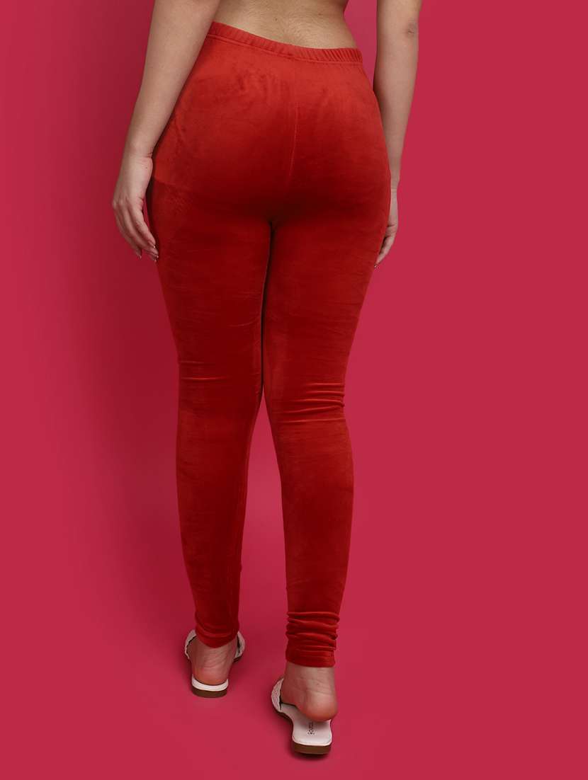 women solid full length legging - 20685860 -  Standard Image - 3