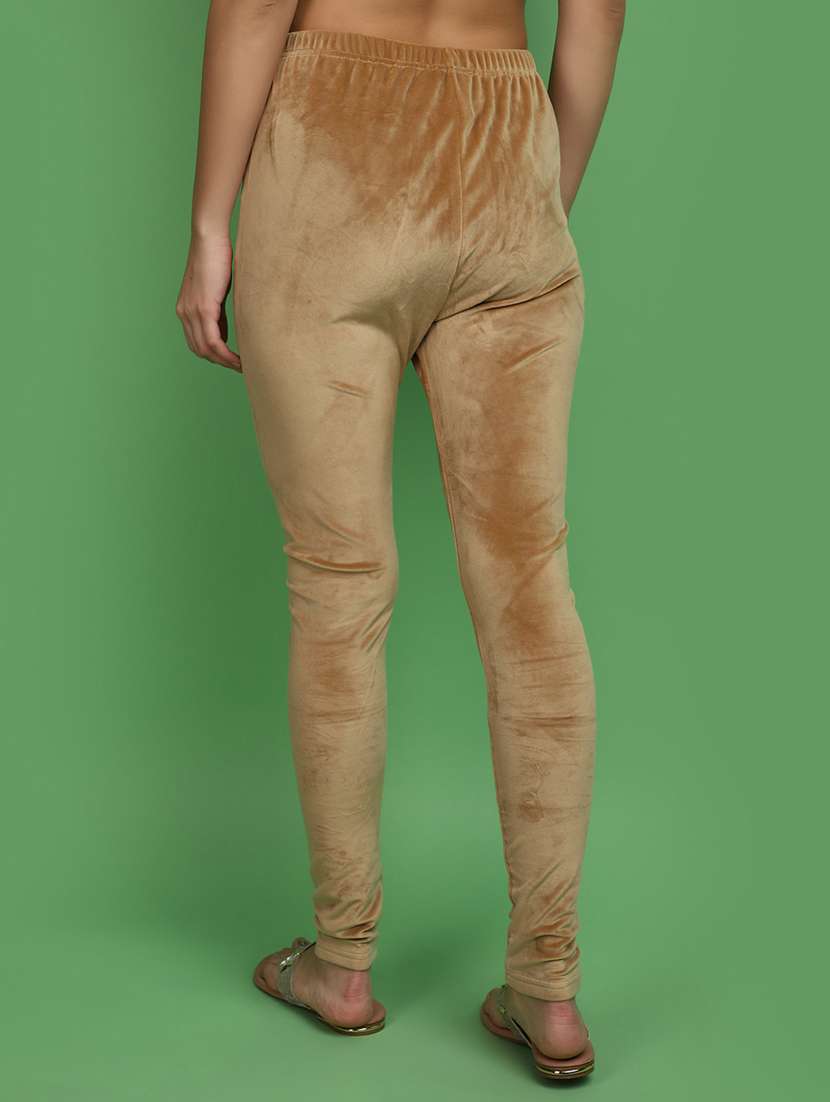 women solid full length legging - 20685866 -  Standard Image - 3