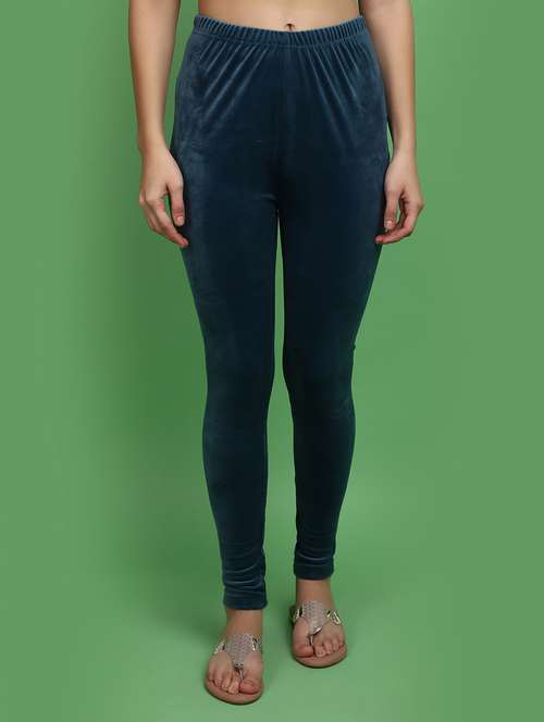 women solid full length legging - 20685869 -  Standard Image - 0