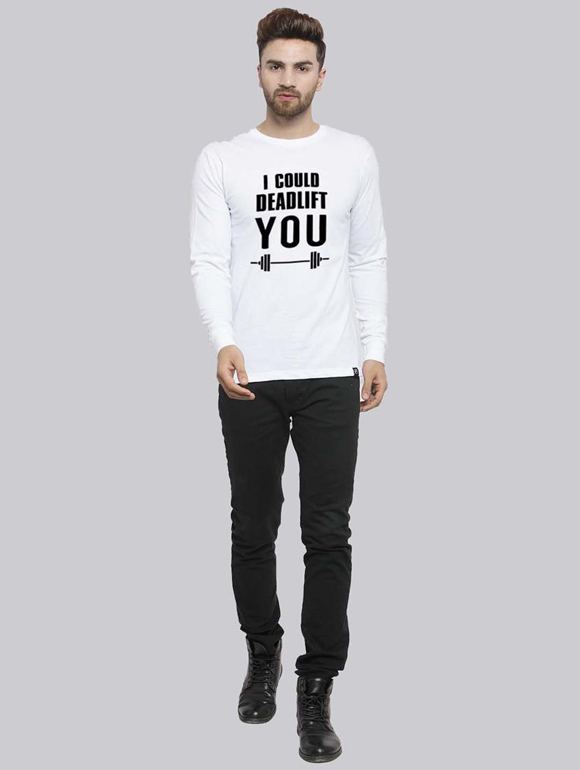 men round neck front print t-shirt - 20685883 - Standard Image - 3