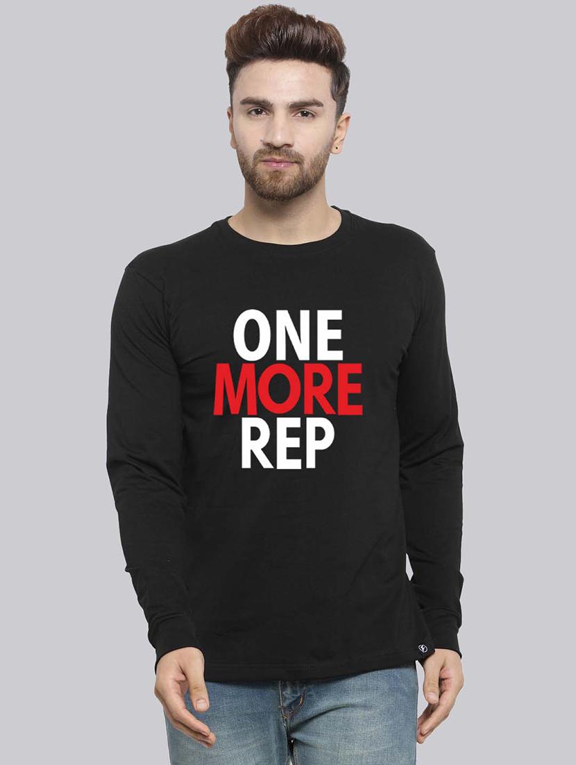 men round neck front print t-shirt - 20685890 - Zoom Image - 0