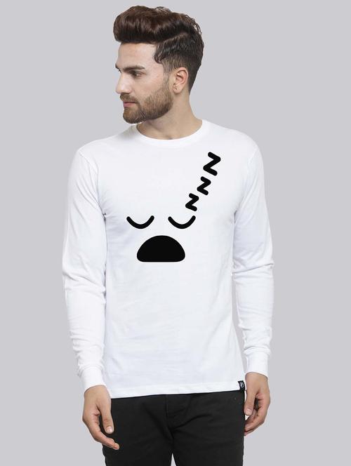 men round neck chest print t-shirt - 20685912 -  Standard Image - 0