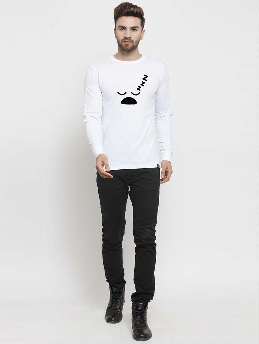men round neck chest print t-shirt - 20685912 - Standard Image - 3