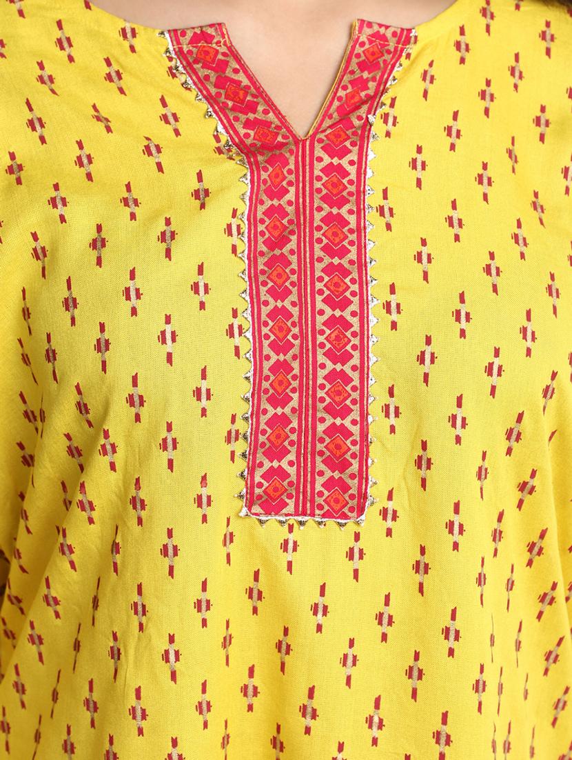 gold rayon straight kurta - 20686032 - Standard Image - 5