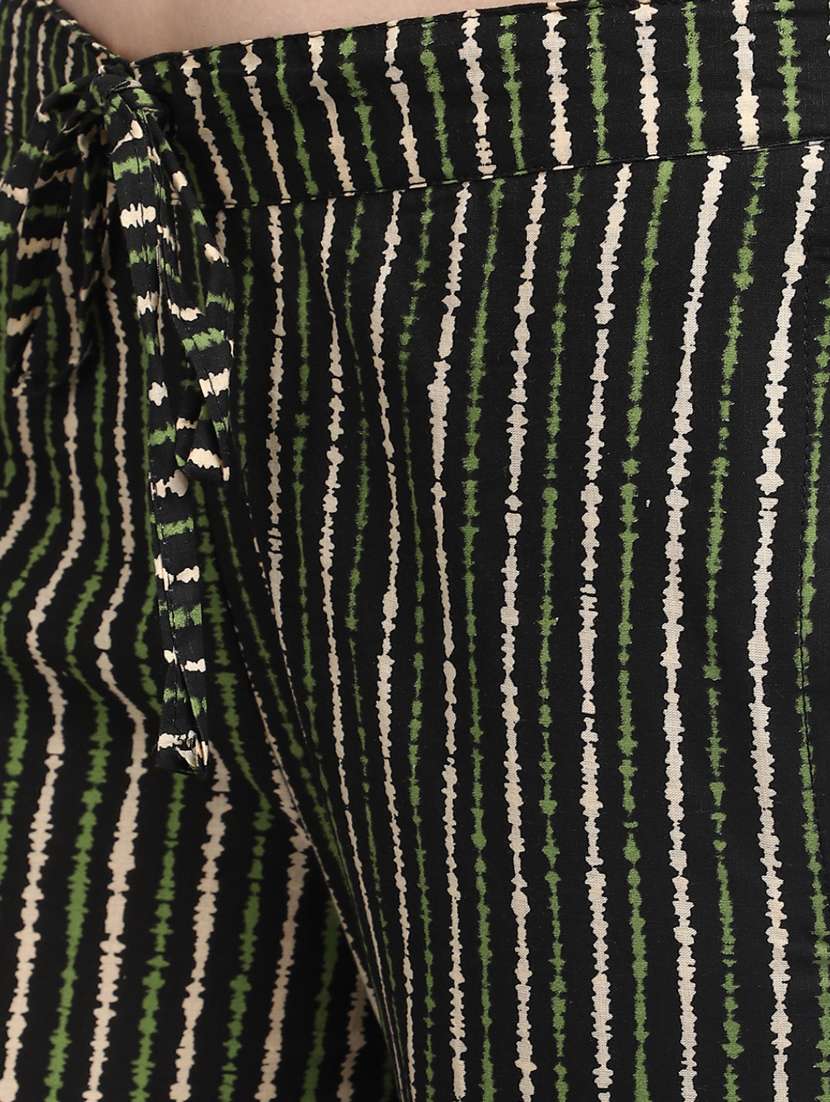 women black round neck kurta pant set with dupatta - 20686090 -  Standard Image - 5