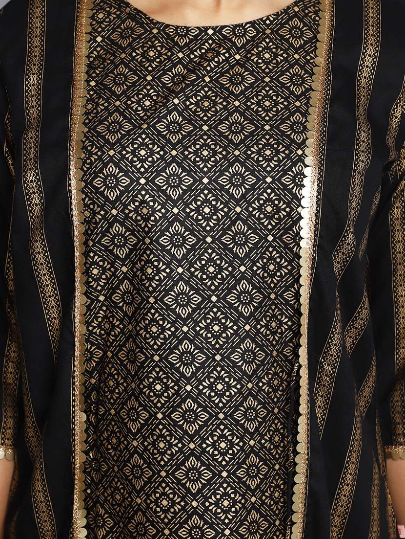 women black gold print fusion set - 20686100 -  Standard Image - 5