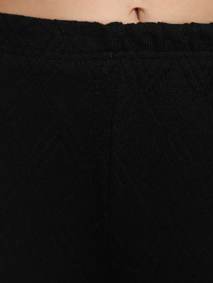 women black self design detailed trouser - 20686136 -  Standard Image - 5