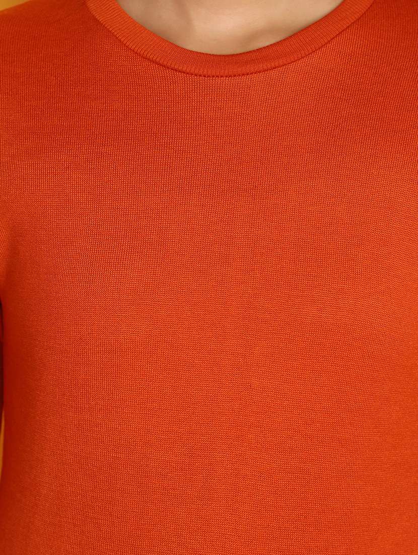 women solid long sleeves pullover   - 20686172 -  Standard Image - 5