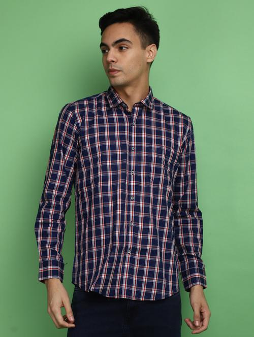blue cotton casual shirt - 20686246 -  Standard Image - 0