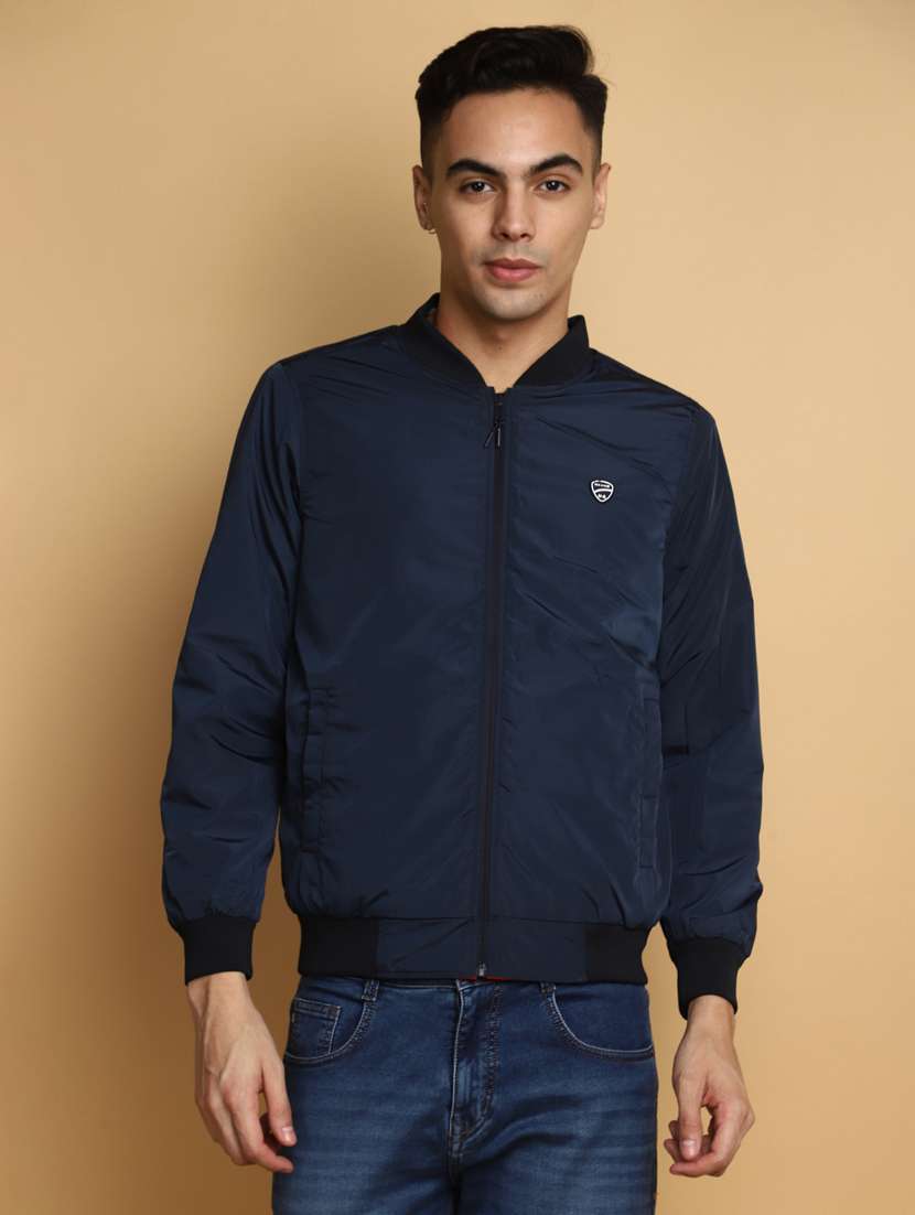 red cotton casual jacket - 20686279 -  Standard Image - 3