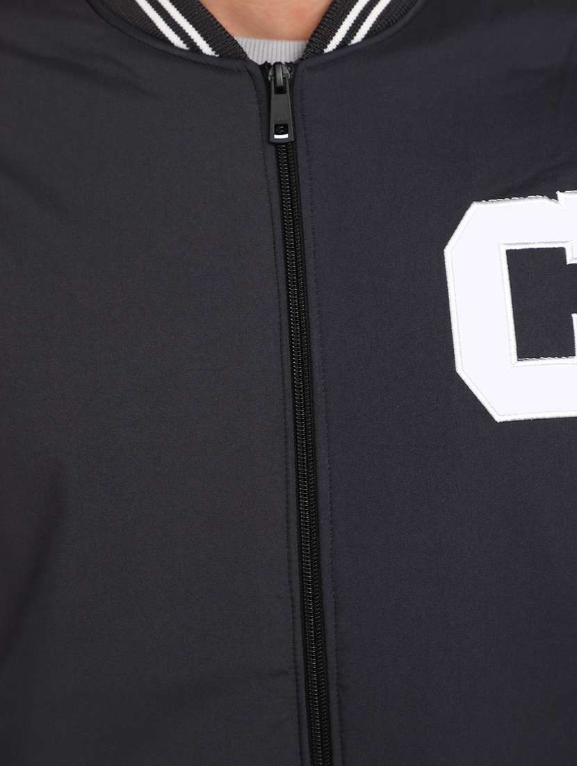 Men Color Block Long Sleeve Varsity Jacket - 20686378 -  Standard Image - 5