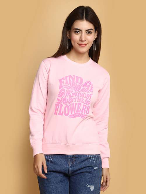 women front print  long sleeve sweatshirt - 20686414 -  Standard Image - 0