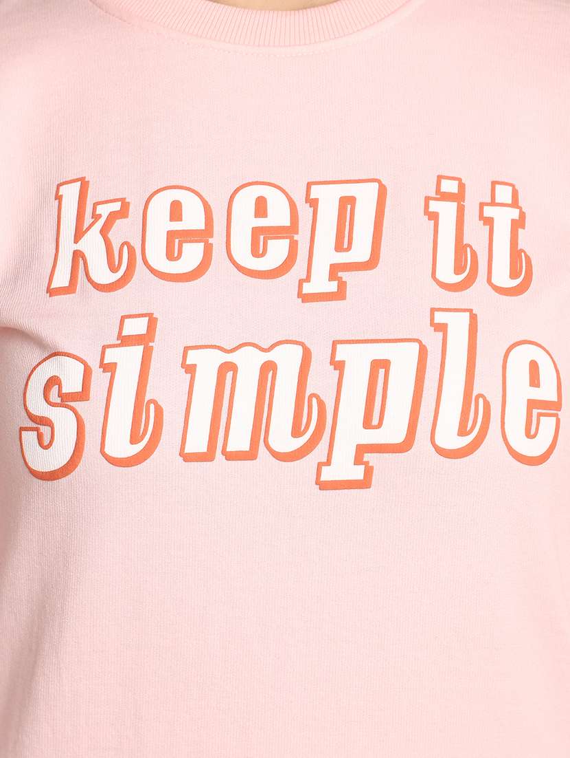 women chest print  long sleeve sweatshirt - 20686415 -  Standard Image - 5