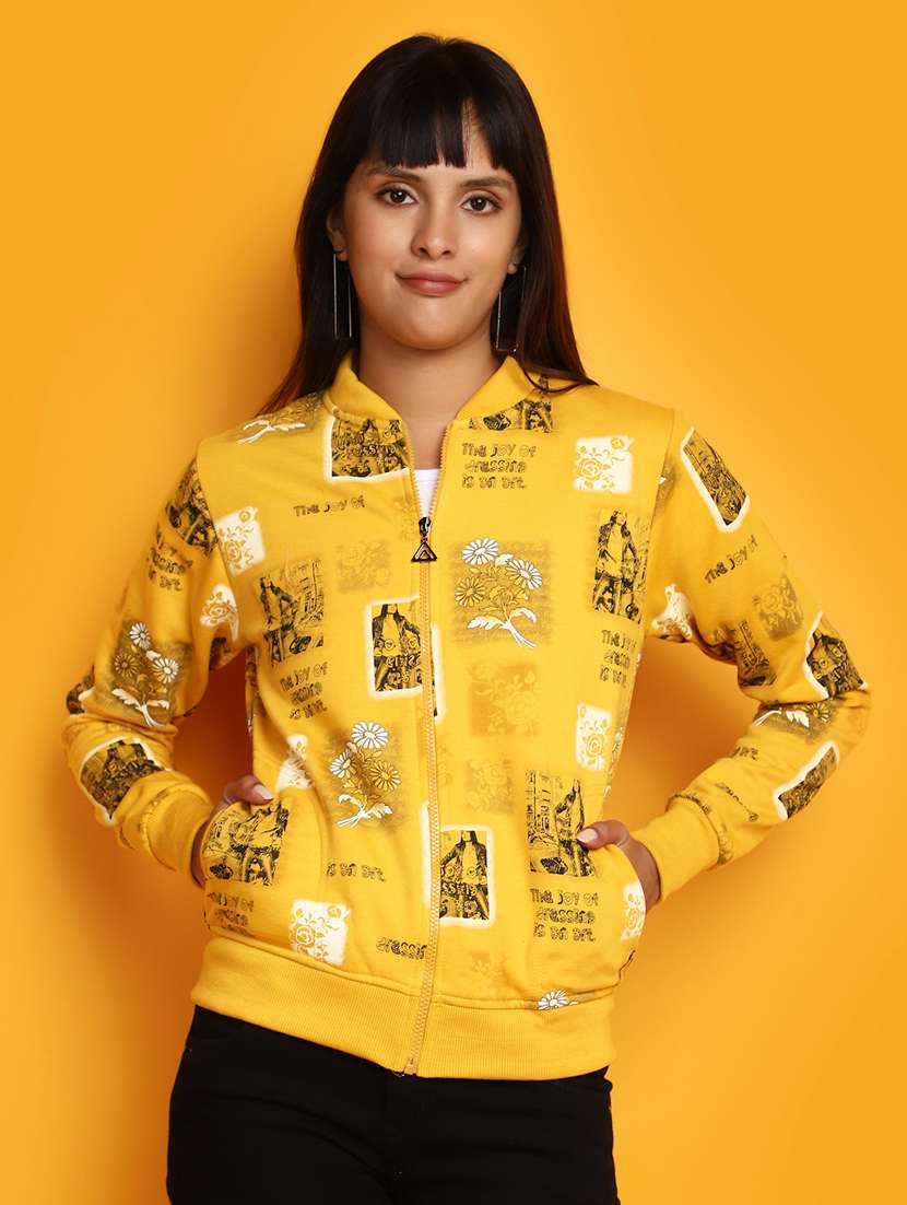 women all over print  long sleeve sweatshirt