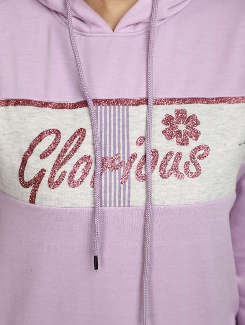 women front print long sleeve sweatshirt - 20686421 -  Standard Image - 5