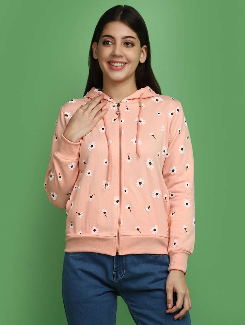 women front print long sleeve sweatshirt - 20686427 -  Zoom Image - 0