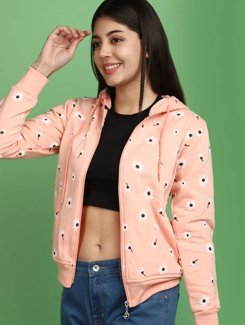 women front print long sleeve sweatshirt - 20686427 -  Standard Image - 3