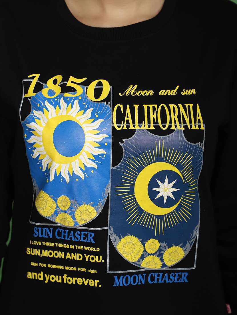 women front print long sleeve sweatshirt - 20686434 -  Standard Image - 5