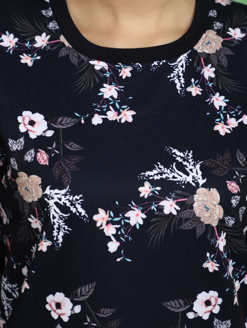 women all over print long sleeve sweatshirt - 20686435 -  Standard Image - 5