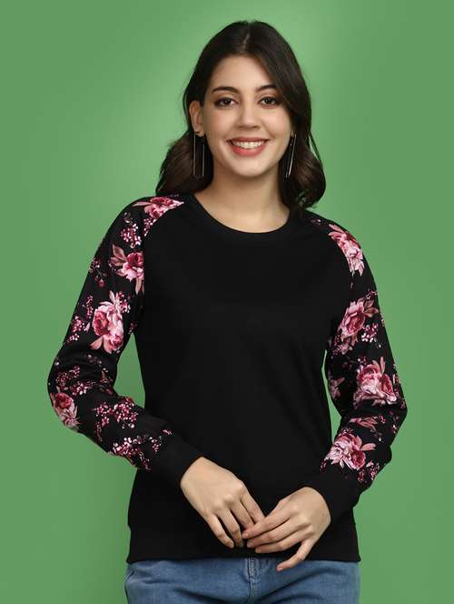 women placement print long sleeve sweatshirt - 20686442 - Standard Image - 0