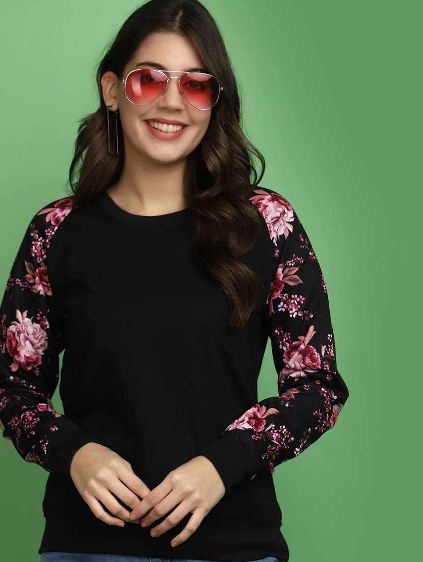 women placement print long sleeve sweatshirt - 20686442 - Standard Image - 3