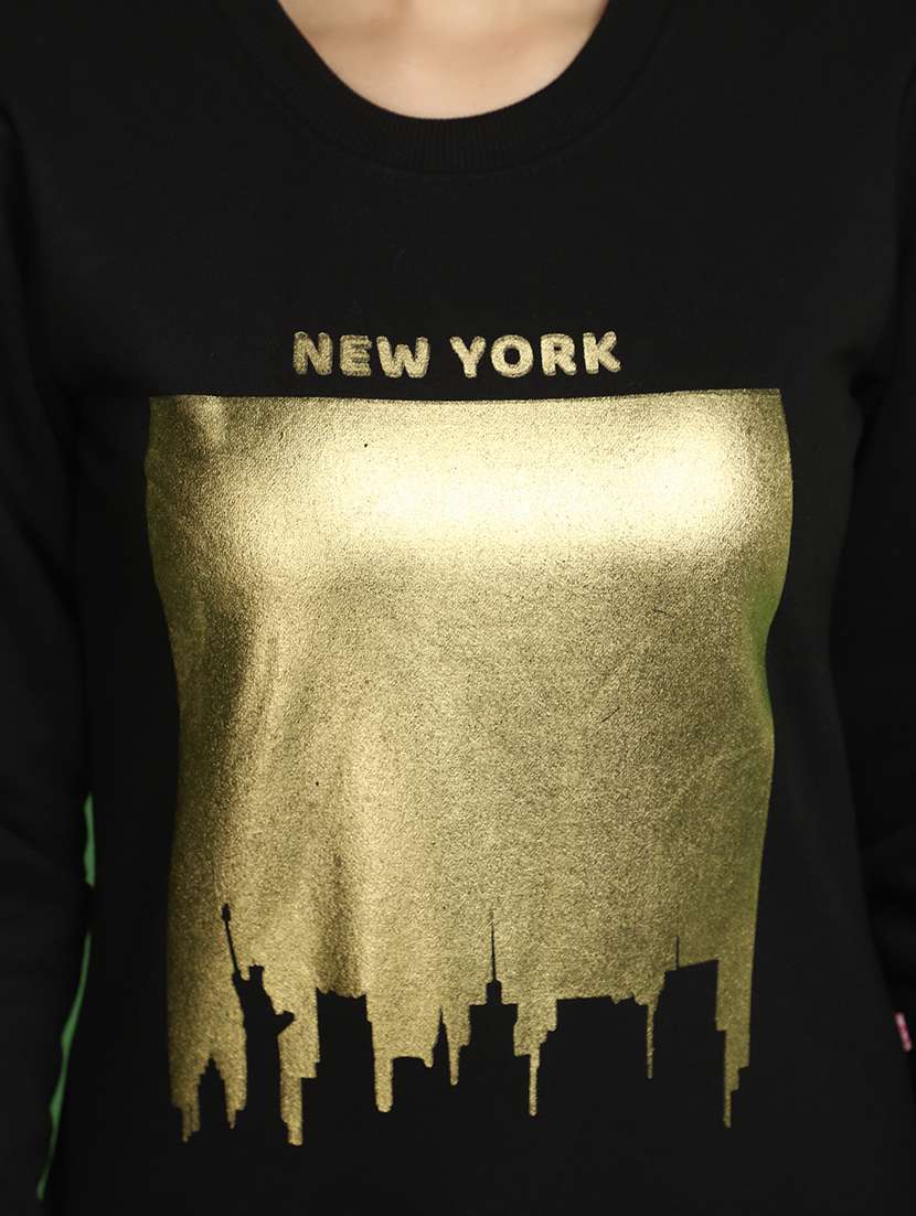 women front print long sleeve sweatshirt - 20686443 -  Standard Image - 5