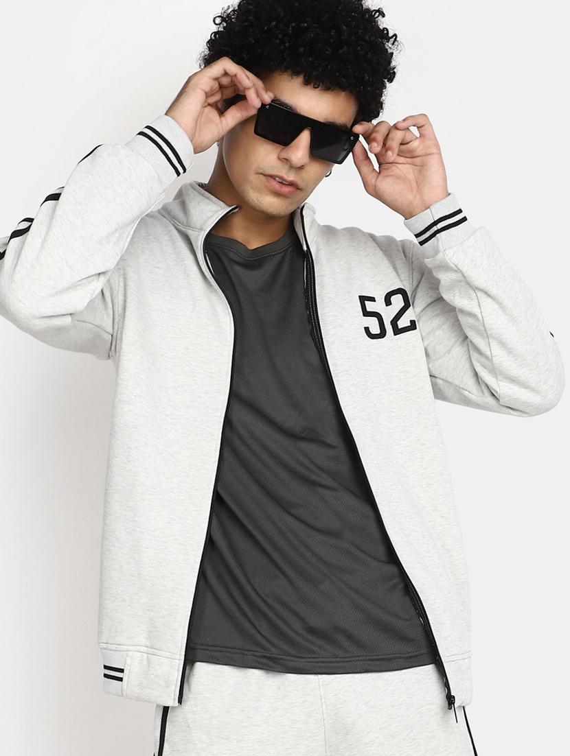 grey striped taped detailed track suit - 20686542 - Standard Image - 3