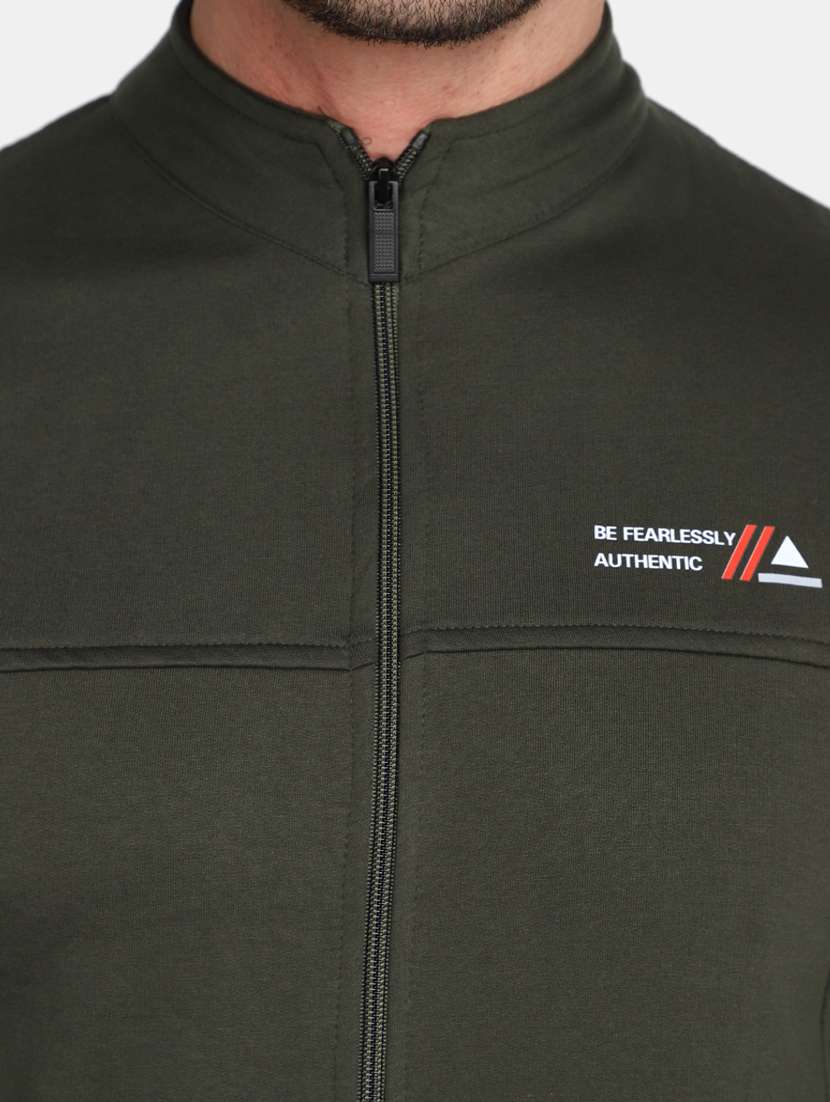 solid green detailed track suit - 20686554 -  Standard Image - 5