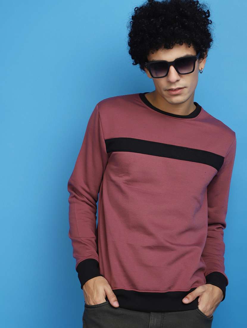 men chest print crew neck sweatshirt - 20686646 -  Standard Image - 3